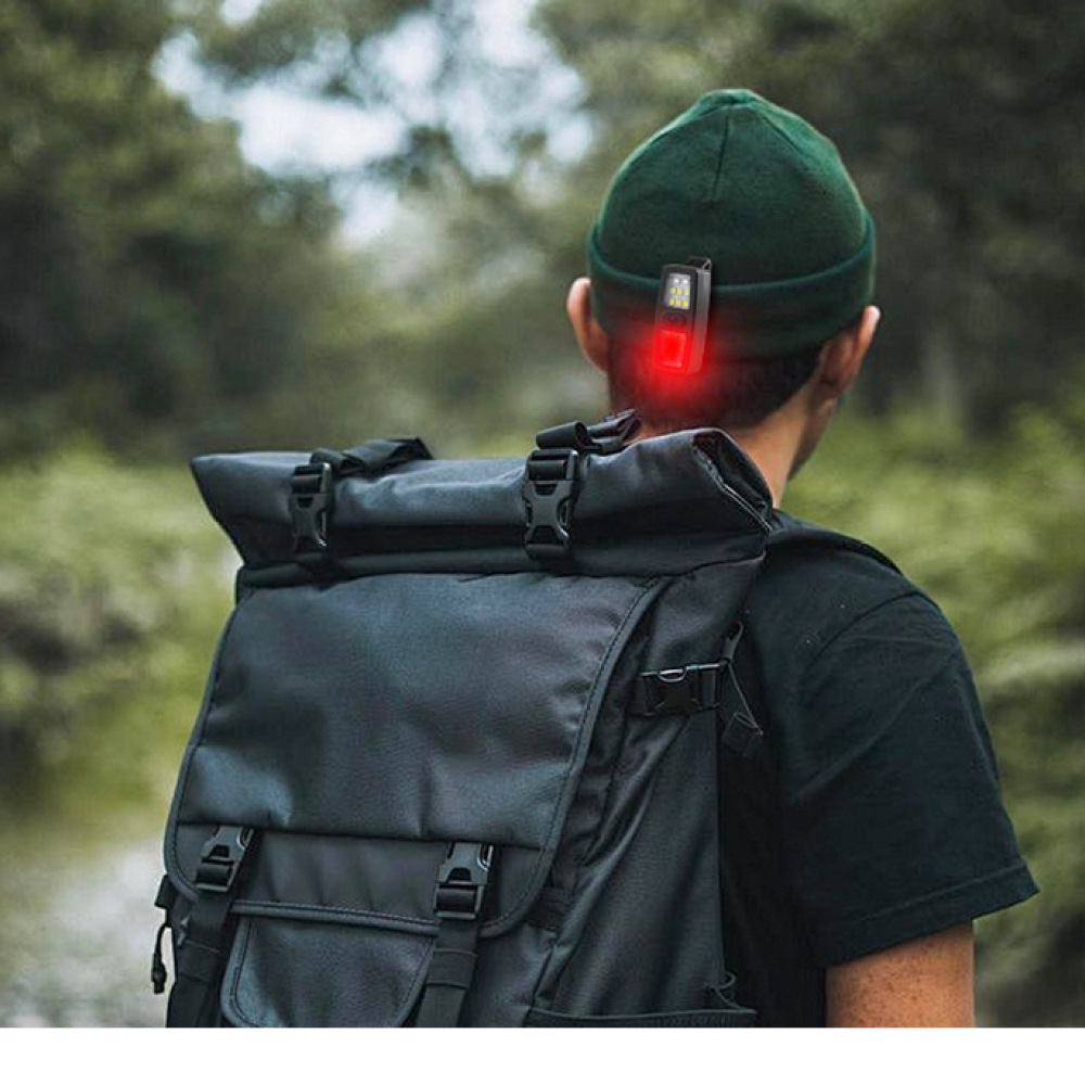 Running Gear Equipment - Lampu LED Jepit Isi Ulang, Senter