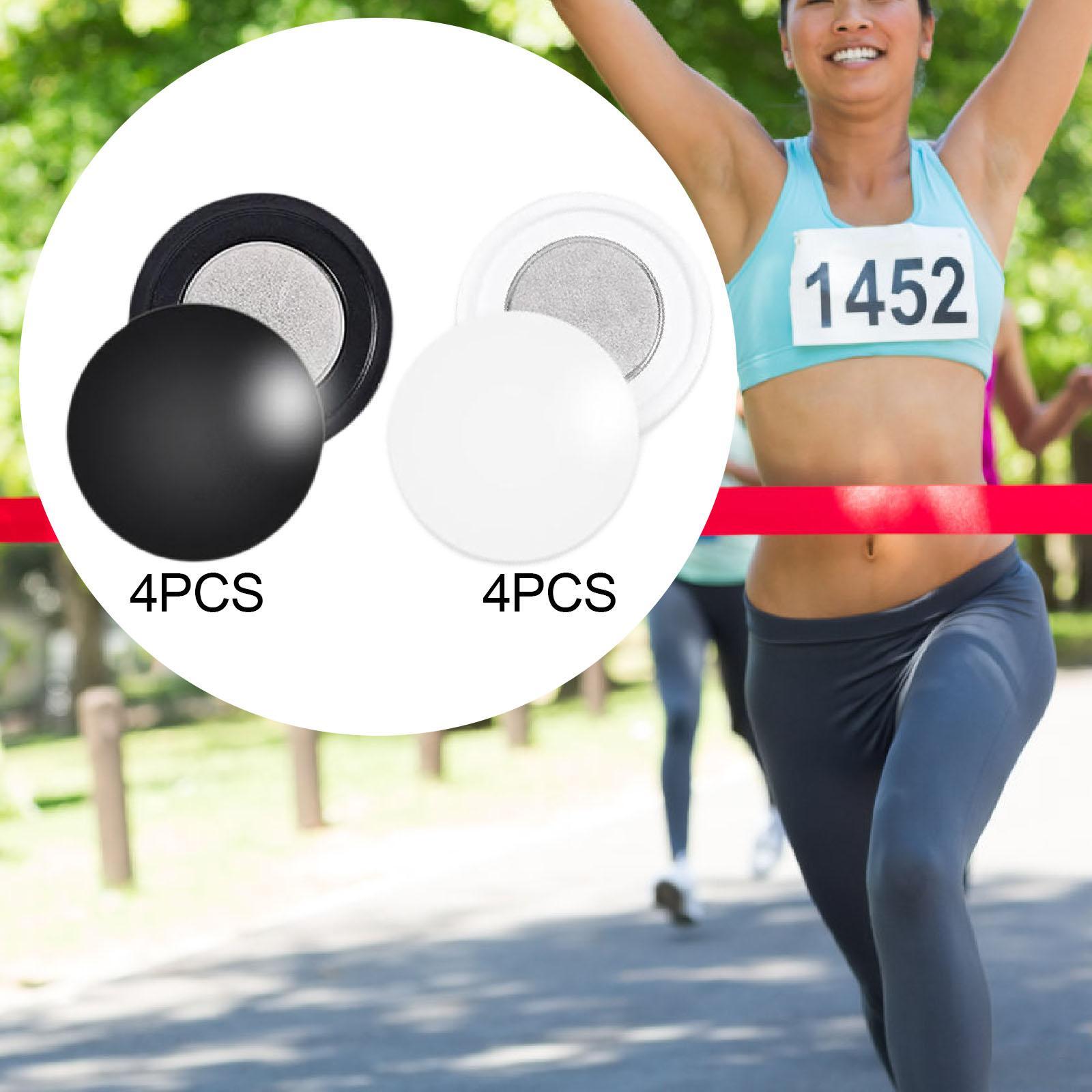 Running Gear Track - 4 Pasang Klip Bib Balap Magnetik