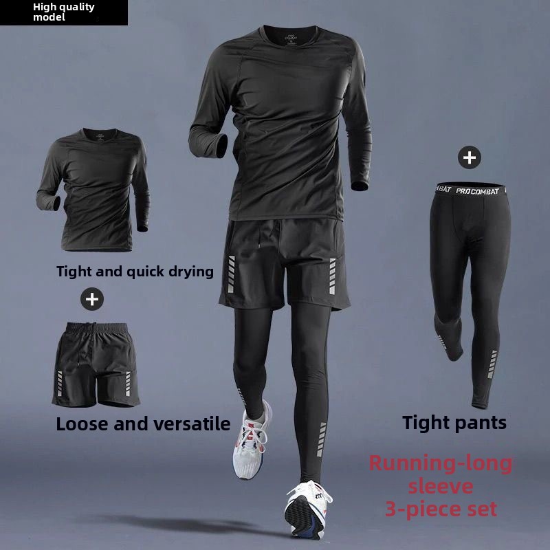 Running Gear Men - Setelan Training Jogging Tracksuit Lari Outdoor
