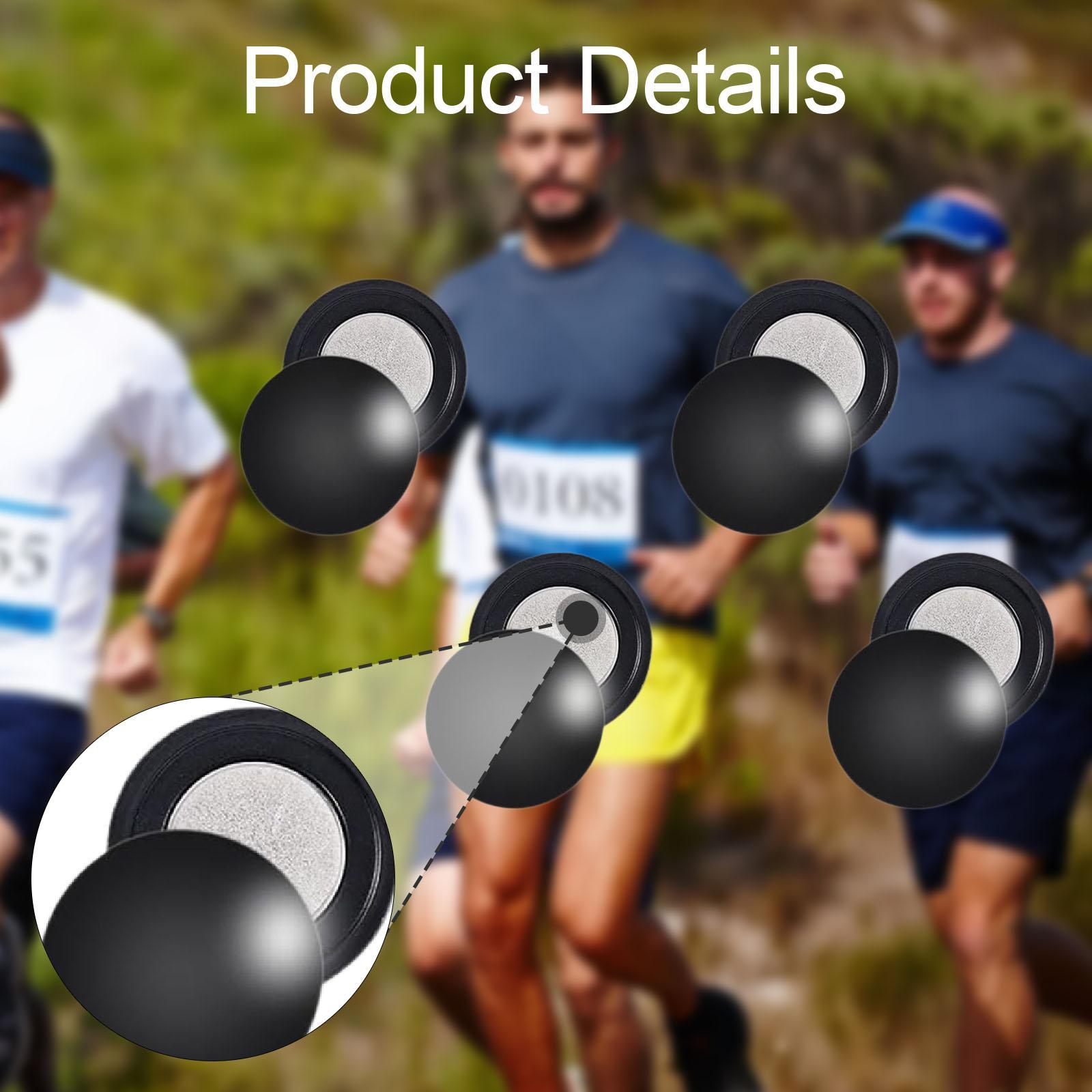 Running Gear Track - 4 Pasang Klip Nomor Lomba Magnetik