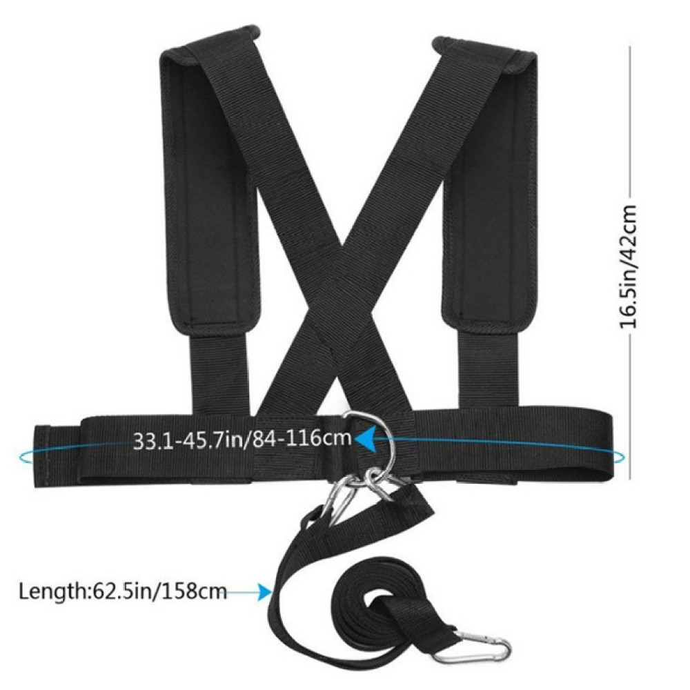 Running Gear Equipment - Rompi Harness Sled untuk Latihan Ketahanan,