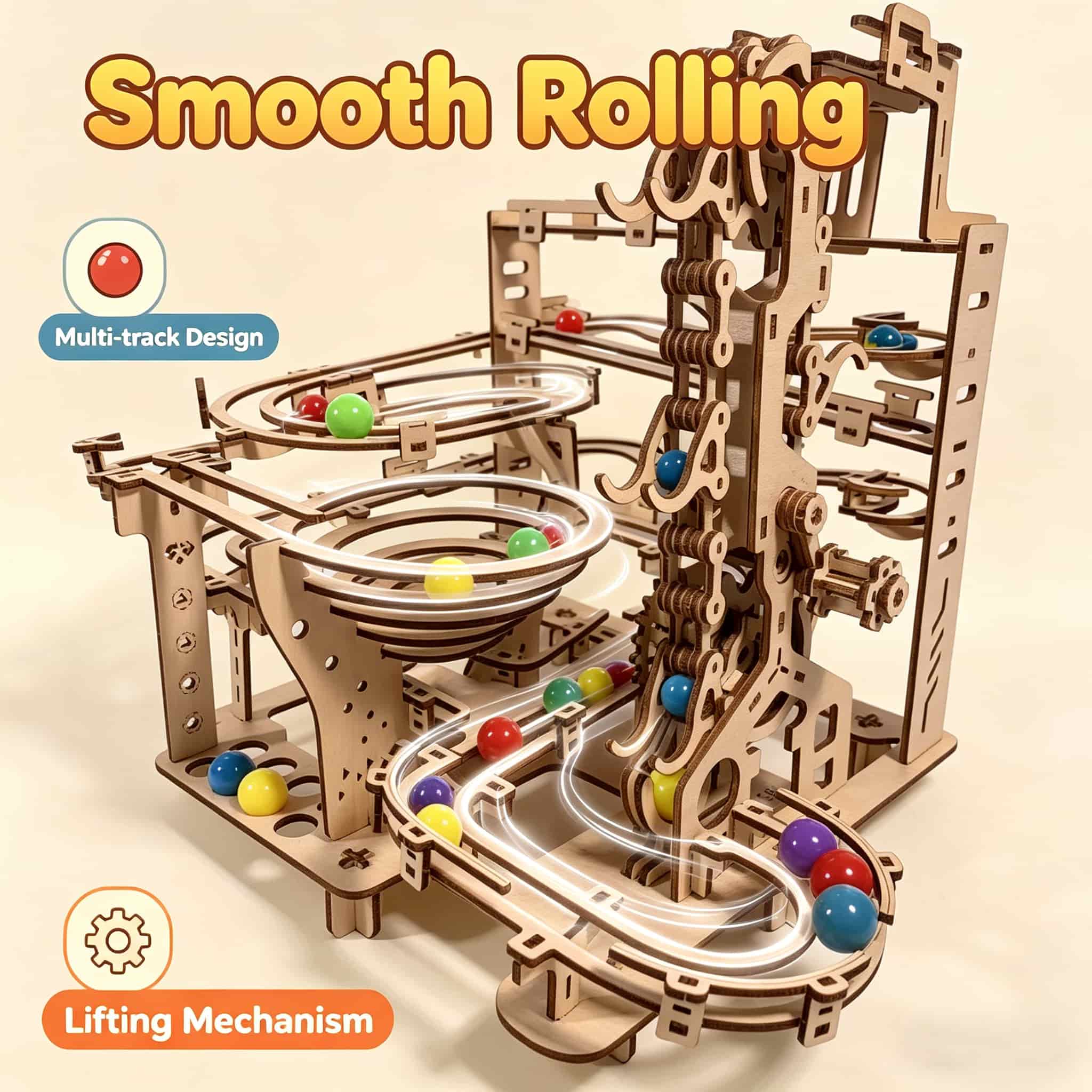 Kit Model Puzzle Kayu 3D Linta - Running Gear Track ulasan dan harga