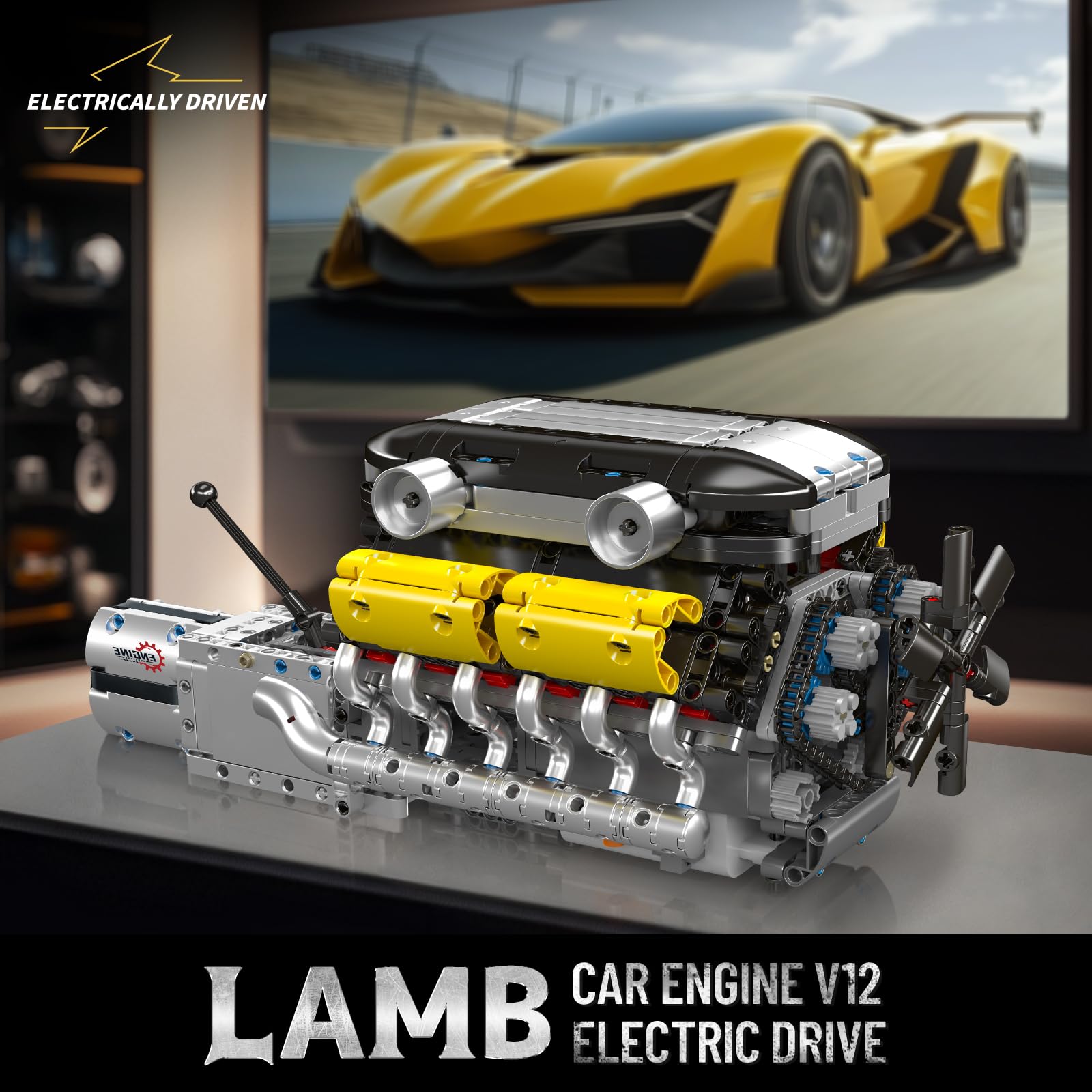 Kit Model Mesin V12 Yang Berja - Running Gear Engine ulasan dan harga