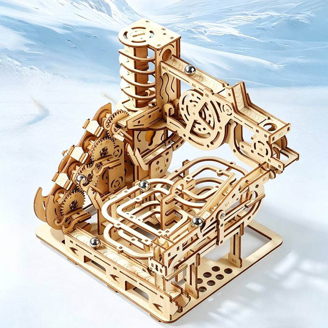 Puzzle Kayu 3D Model Jalur Kel - Running Gear Track ulasan dan harga