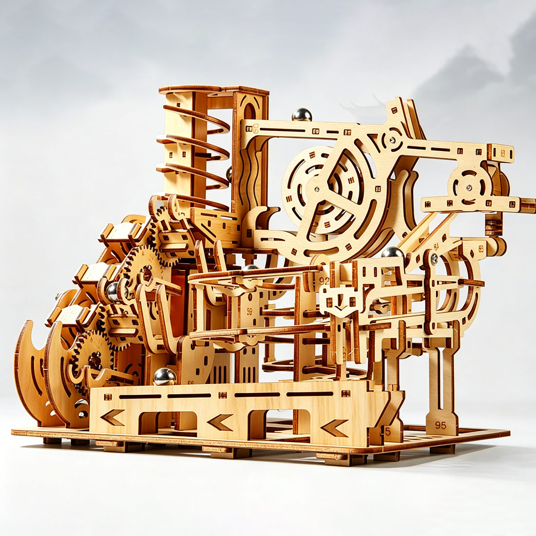 Puzzle Kayu 3D Model Jalur Kel - Running Gear Track ulasan dan harga